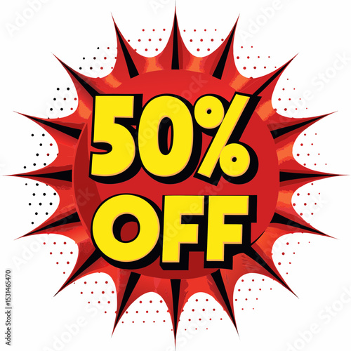 50% Off Promotional Discount Burst