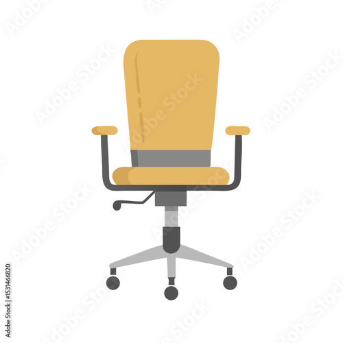 Vector illustration of office chair, isolated on white background 