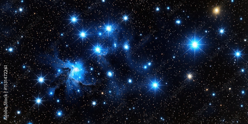 Obraz premium Starry night celestial nebula