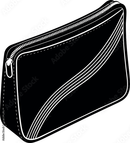 Holographic Mini Clutch With Top Zip Shallotte On White Background