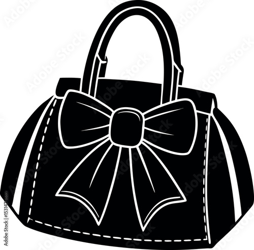 Bow Accent Handbag In Pastel Chrome Shallotte On White Background