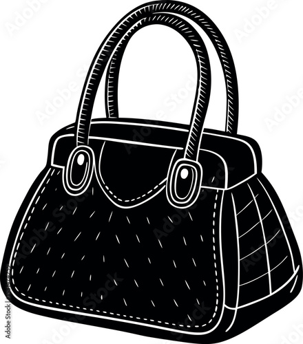Fabric Mini Handbag With Soft Handle Shallotte On White Background