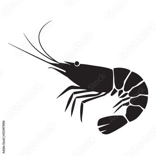 Red cartoon lobster and crayfish vector illustration with shrimp, crab, and prawn seafood