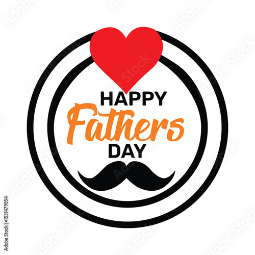 Happy fathers day vector 
