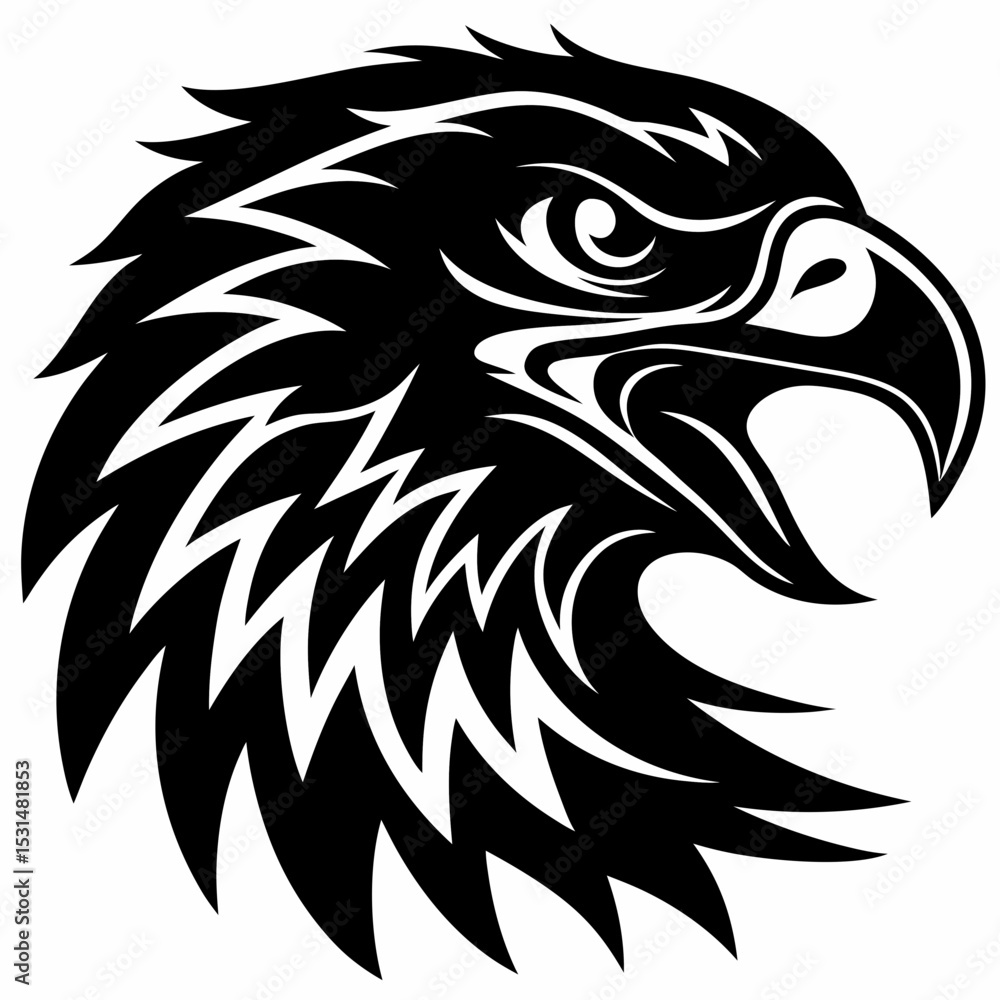 Fototapeta premium Eagle Head Tattoo Design