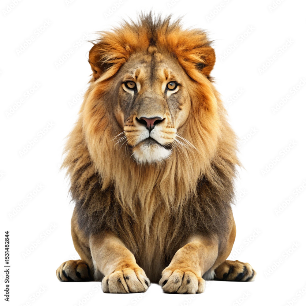 Fototapeta premium lion isolated on transparent background png