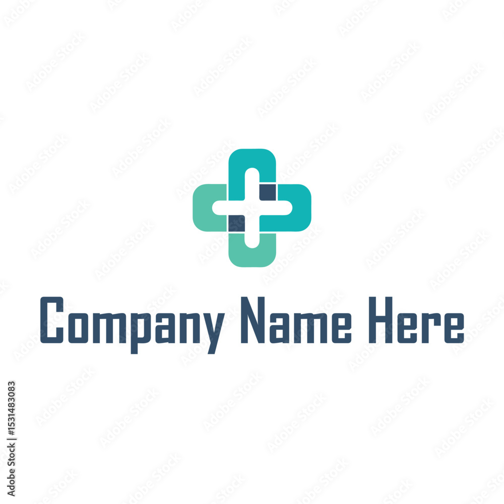 Fototapeta premium Healthcare Logo with Cross
