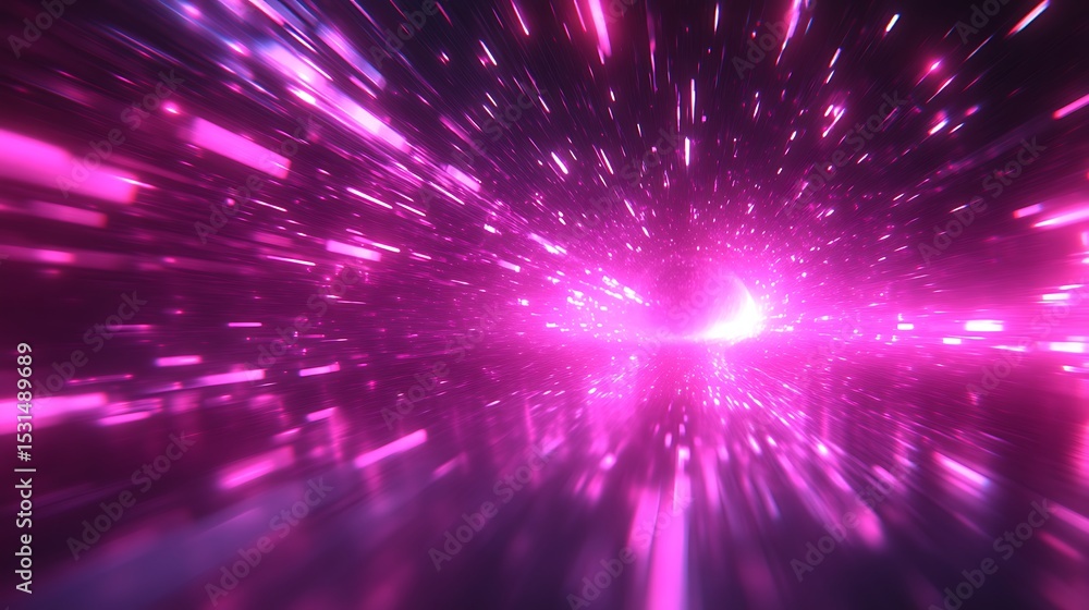 Abstract vibrant tunnel of light Abstract vibrant tunnel of light