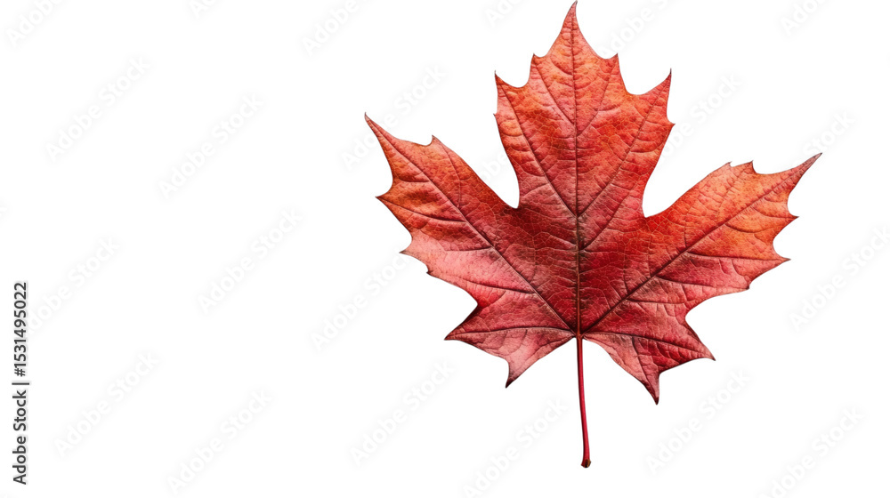Autumn maple leaf isolated on white background Autumn maple leaf isolated on white background