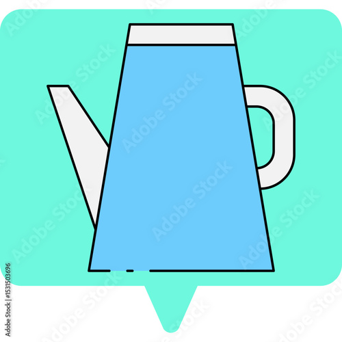 Jug single icon vector illustration