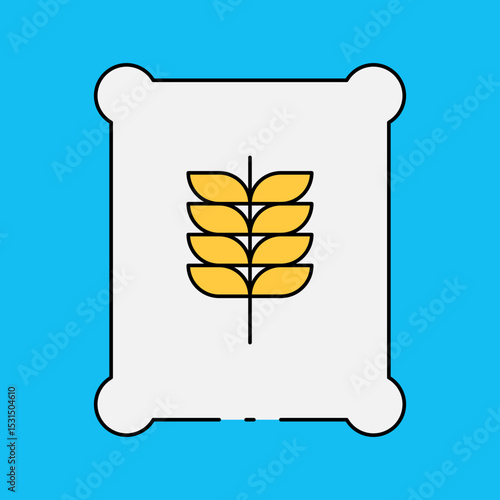 Crops single icon vector illustration