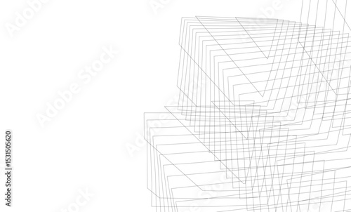 Architectural building. Design background vector illustration