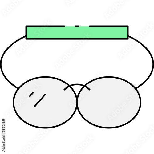 Glasses single icon vector illustration