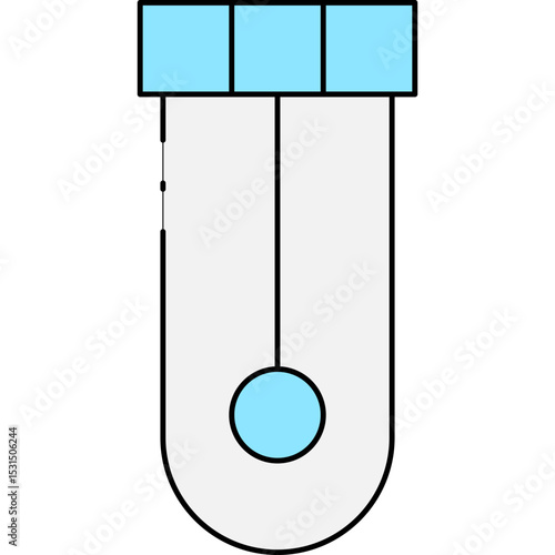 Test tube single icon vector illustration