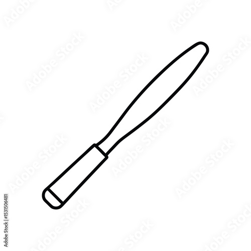 grafting tool line art on white background