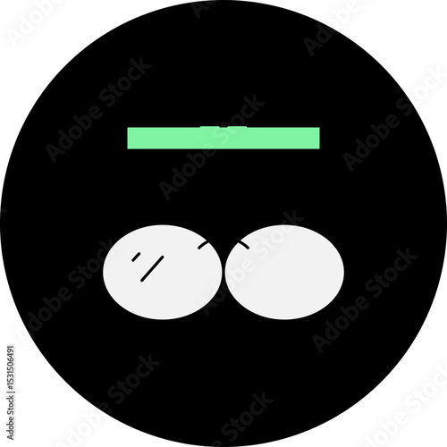 Glasses single icon vector illustration