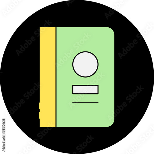 Notepad single icon vector illustration
