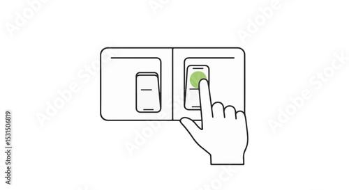 Turning on the Light with a Finger.