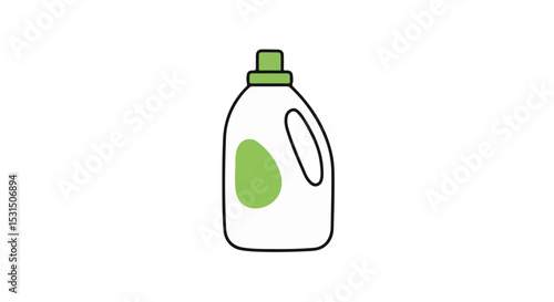 A Simple Illustration of a detergent bottle.