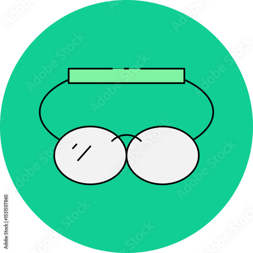 Glasses single icon vector illustration