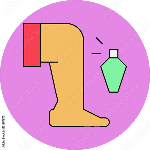 Hair remover spray single icon vector illustration