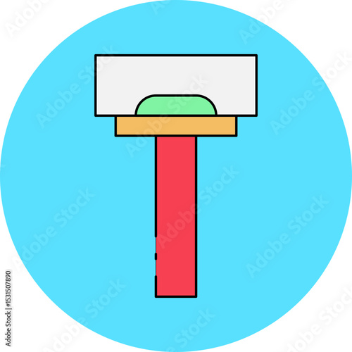 Hair remover single icon vector illustration