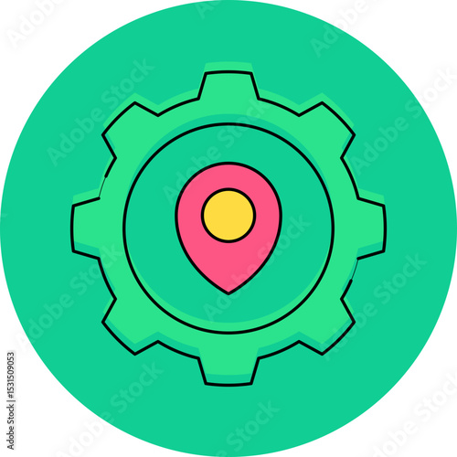 Setting single icon vector illustration