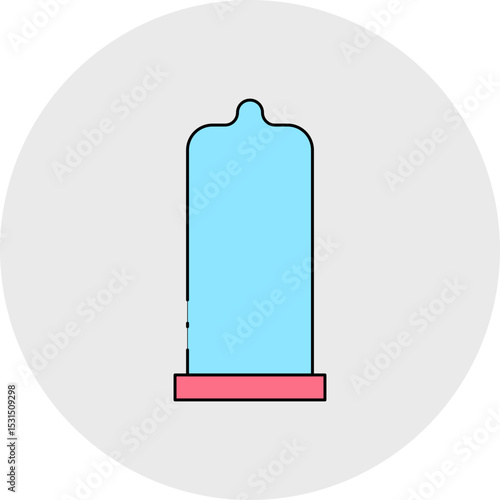 Condom single icon vector illustration