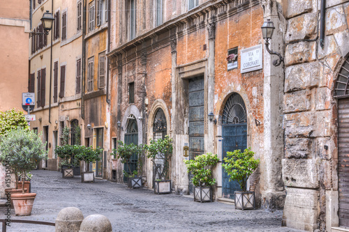 Fototapeta Naklejka Na Ścianę i Meble -  Via dei Coronari Street in Rome, Italy