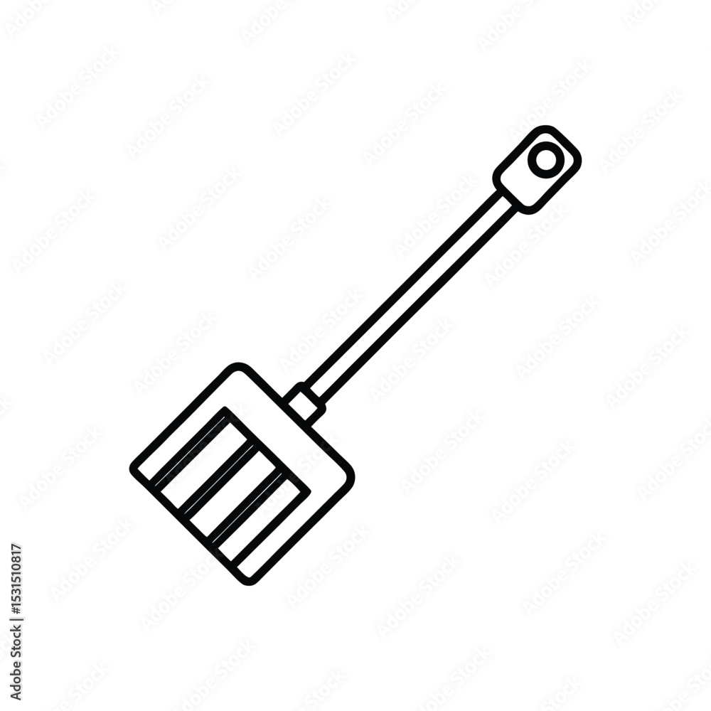 pallet fork line art on white background