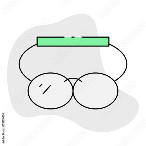 Glasses single icon vector illustration