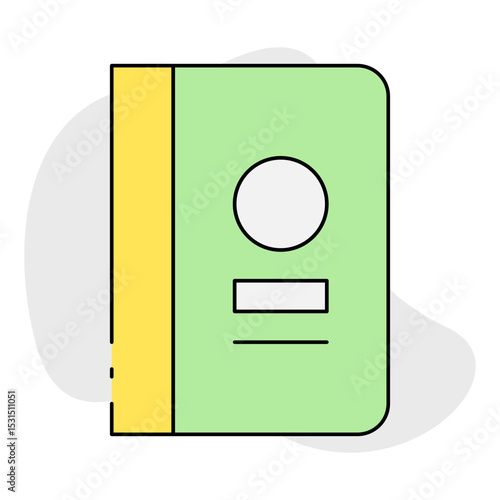 Notepad single icon vector illustration