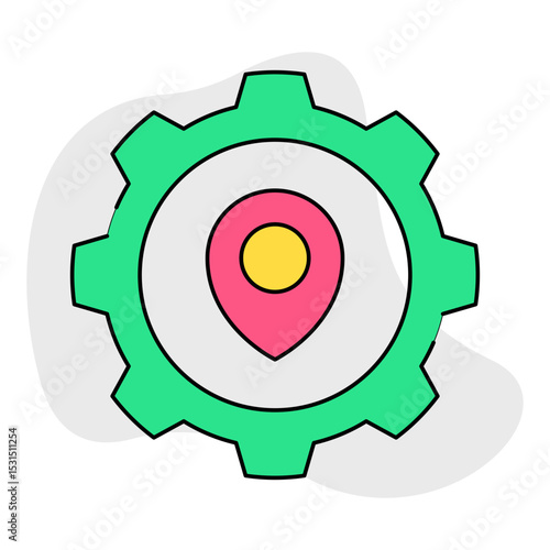 Setting single icon vector illustration