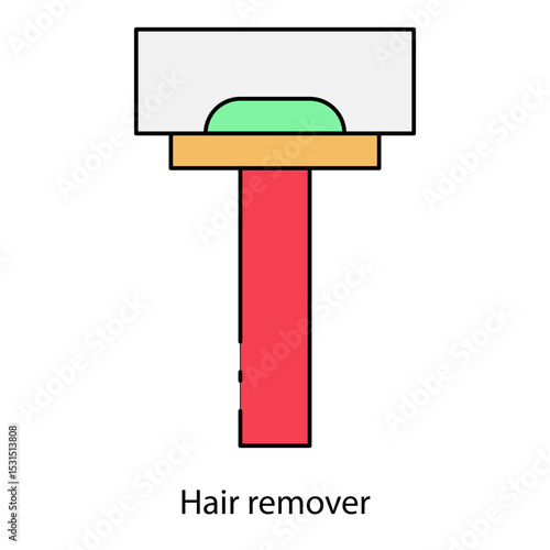 Hair remover single icon vector illustration