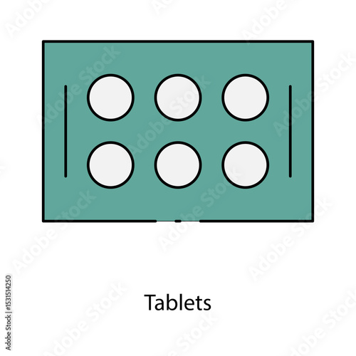 Tablets single icon vector illustration