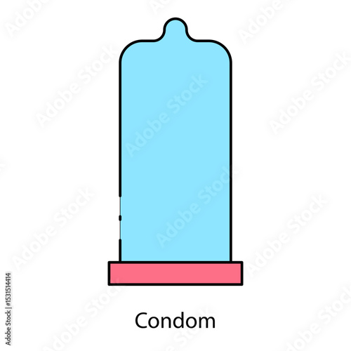 Condom single icon vector illustration