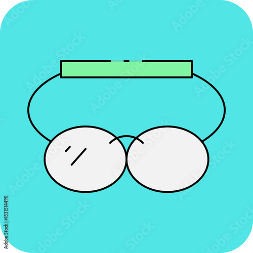 Glasses single icon vector illustration
