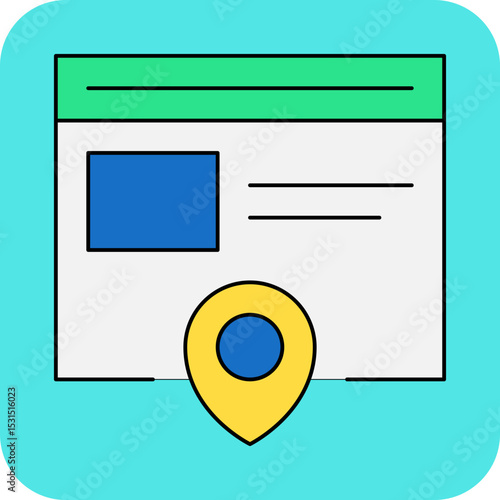 Website single icon vector illustration