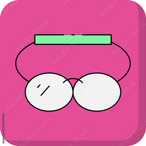 Glasses single icon vector illustration