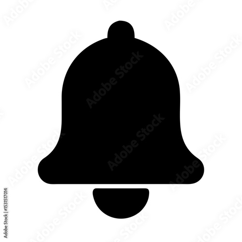 ícone de sino de notificação vetor

