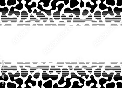 Abstract vector pattern on the skin of an animal, reptile, fish. Striped vector background of thin lines for covers, posters. packaging. Camouflage. Predator. Frame with place for text