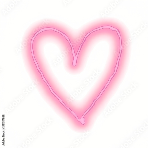 Wallpaper Mural pink heart shape Torontodigital.ca