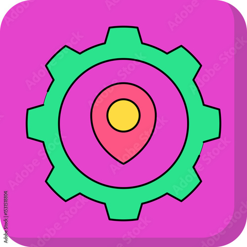 Setting single icon vector illustration