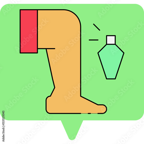 Hair remover spray single icon vector illustration