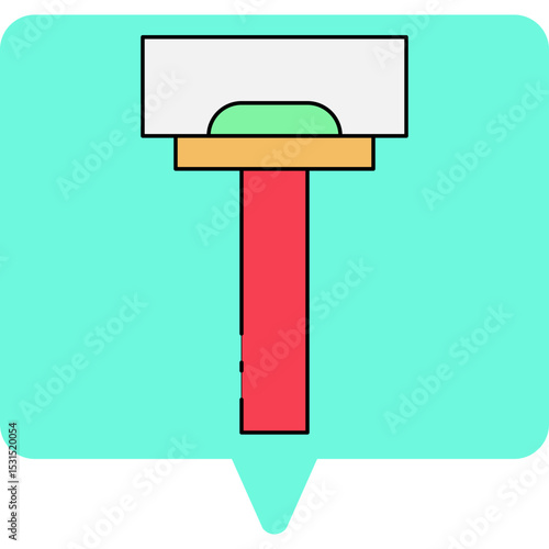 Hair remover single icon vector illustration