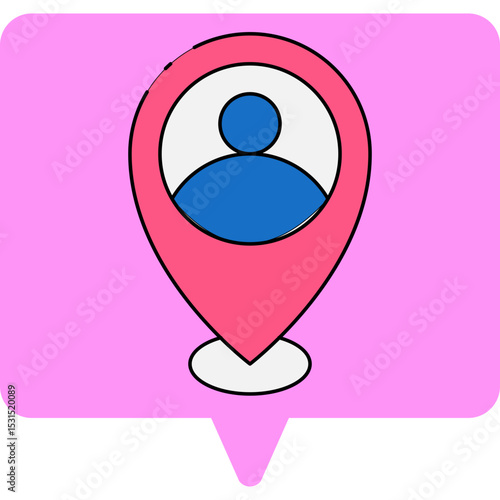 Location single icon vector illustration
