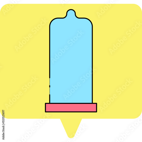 Condom single icon vector illustration