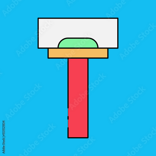 Hair remover single icon vector illustration