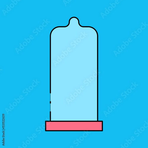 Condom single icon vector illustration