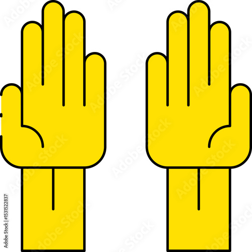 Glovers single icon vector illustration